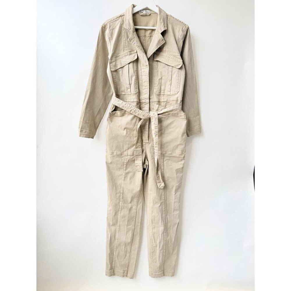 Alex Mill Beige Expedition Utility Jumpsuit Women’s Size M O48 - Picture 2 of 9